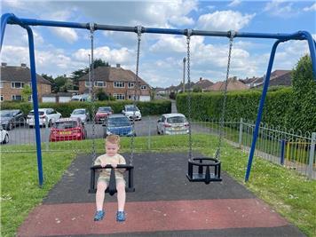  - Toddler Swings at the Play Area Stockett Lane