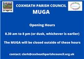 MUGA Opening Hours